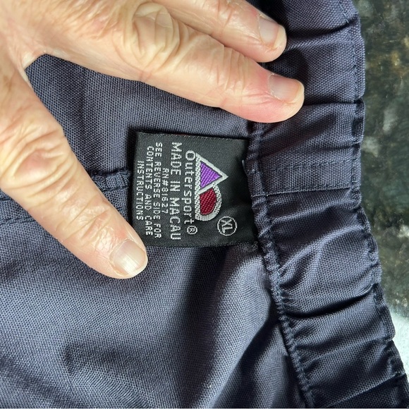 OuterSport men’s zip off hiking cargo pants. Elastic waist w belt. Nylon. Cargo - Picture 6 of 13